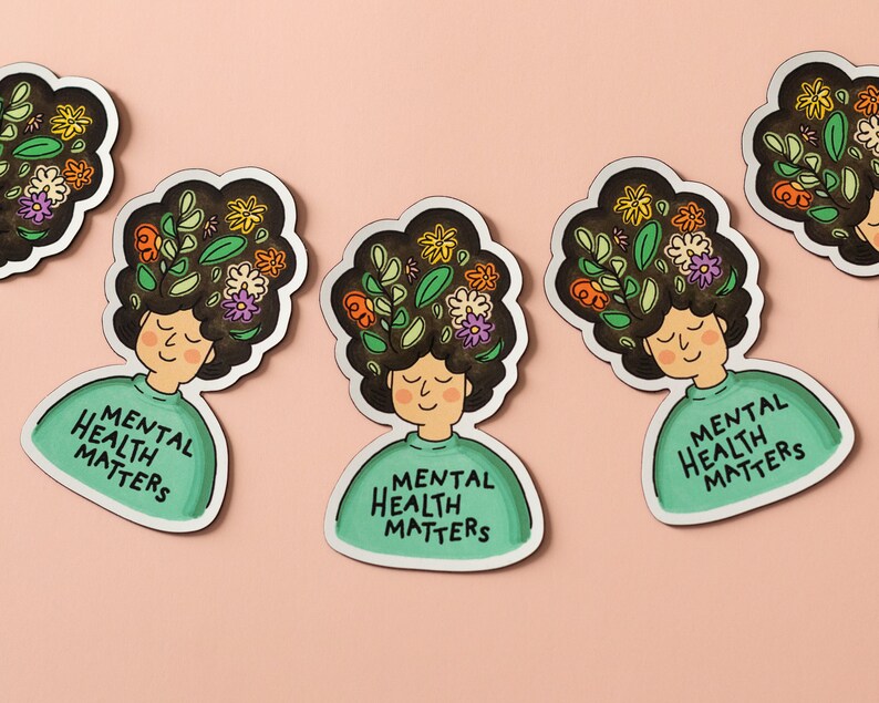 Mental Health Matters Vinyl Sticker | Inspirational Sticker | Positive ...