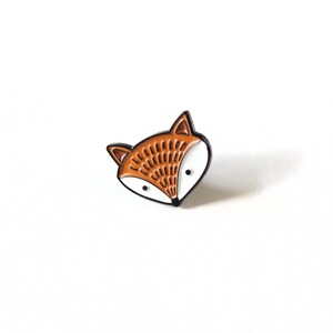 Cute Fox Enamel Pin | Woodland Animal Lapel Pin for Jackets, Bags, and ...