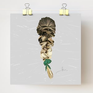 Boho blonde braid digital download