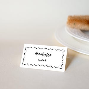 Handwritten Wedding Place Cards | Instant Download Place Card | Table Name Cards | Whimsical Illustration Place Cards | Dinner Party
