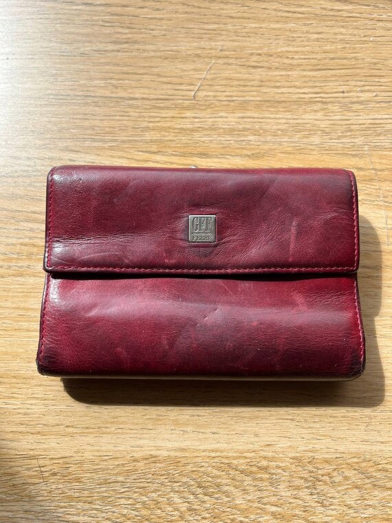 GIANFRANCO FERRE burgundy dark red leather wallet - image 7
