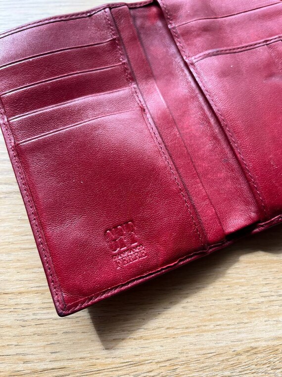 GIANFRANCO FERRE burgundy dark red leather wallet - image 9