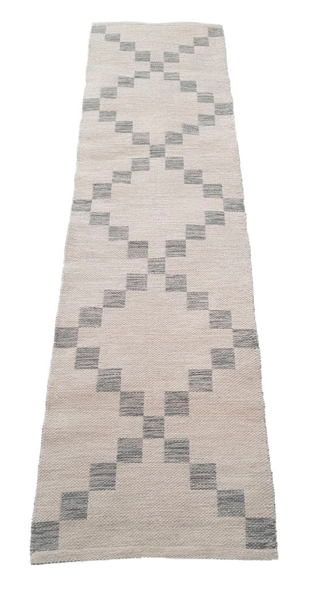 Light and Dark Gray Wool Carpet Handmade on Loom. Etsy