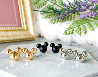 Lovely Mouse Earrings Stud, Cartoon Earrings, Mickey Mouse Earrings, Adorable Mouse, Mickey Mouse Stud Earrings, S925 Earrings