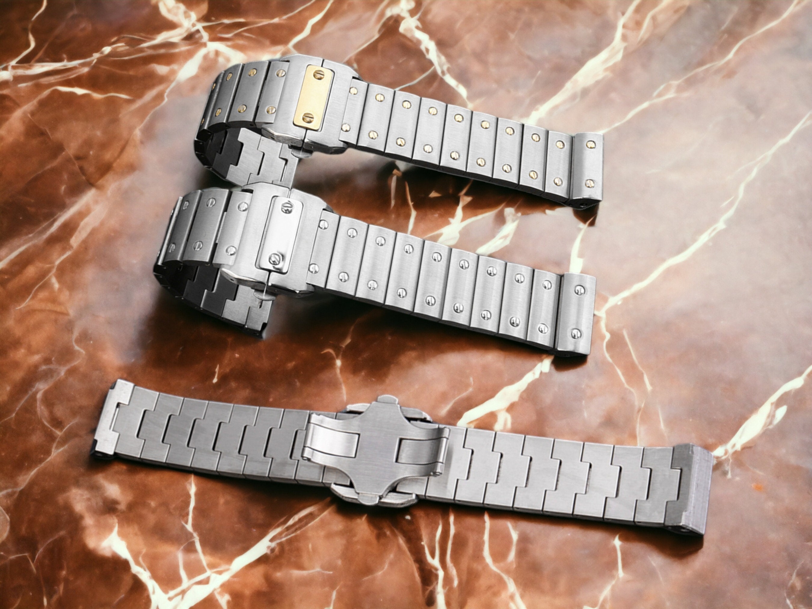 Bespoke Cartier Santos 100 XL Leather Watch Straps – Atelier KAI