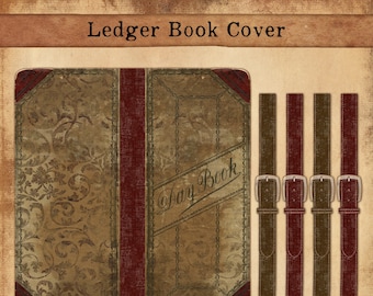 Ledger Book Cover for your Junk Journals and other Craft Projects
