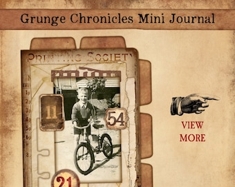 Grunge Chroniken Mini Journal. Junk Journal, Mini Journal.