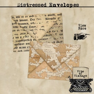 Verontruste enveloppen, Ephemera-opslag, PenPal, Happy Mail, enveloppen