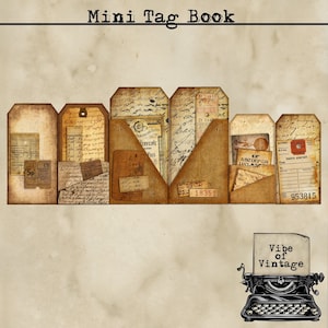 Mini tag book per diari spazzatura
