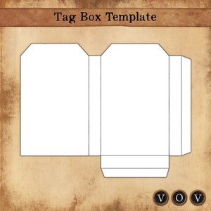 Tag Box Template, Cricut, Specimen Slides, Photo Slides, Png Slides