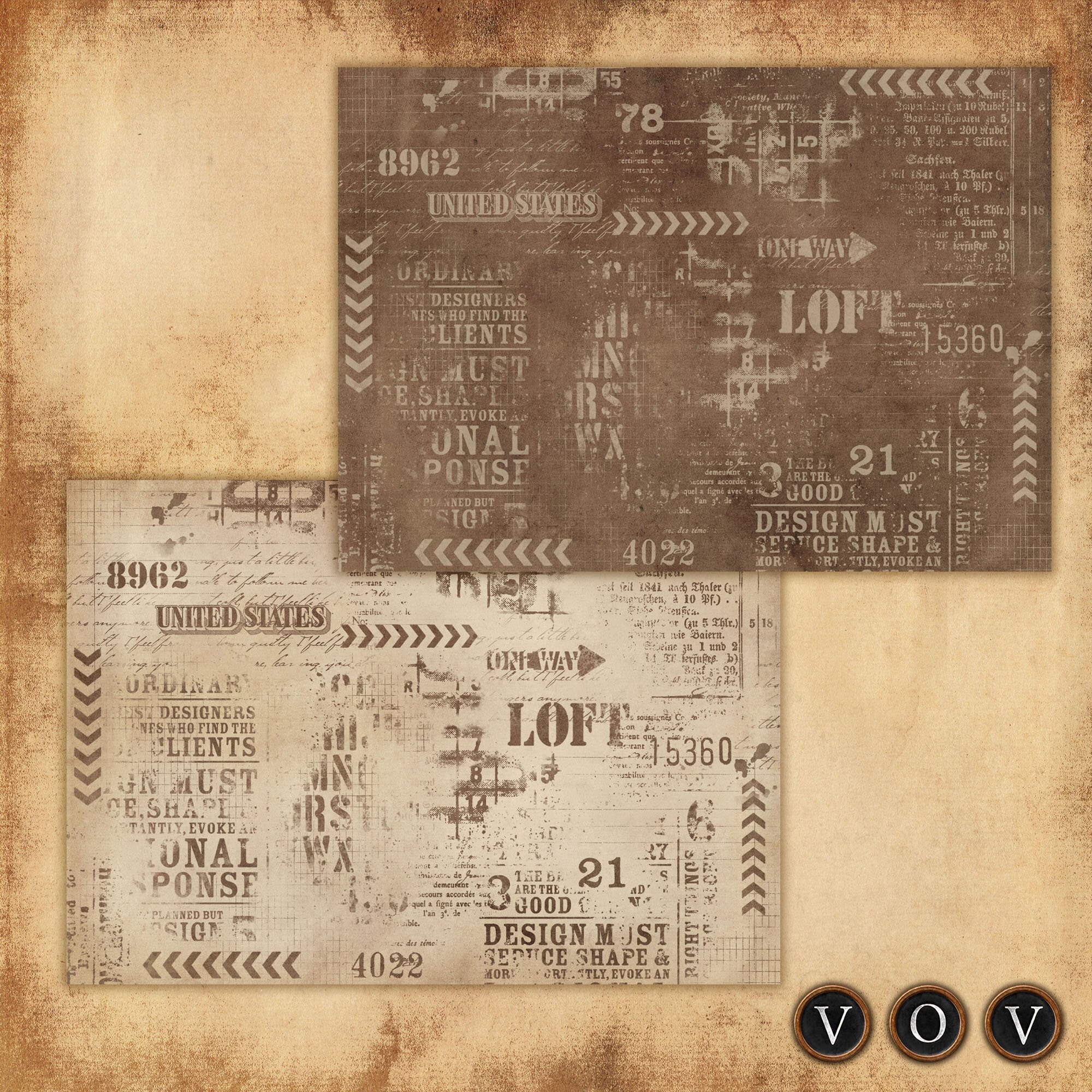 Vintage Pocket Folder, Ephemera Storage, Junk Journal Pockets (digital ...