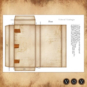 Vintage Journal Box Cover, Printable Mini Journal (Digital Download) image 5