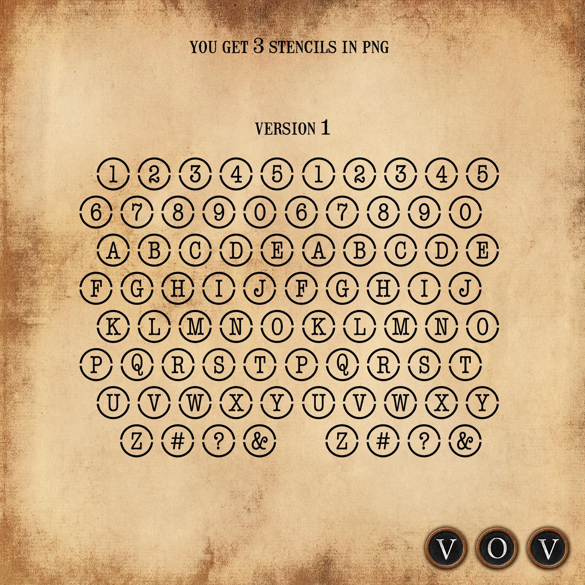 Digital Die Cut: Alphanumero Stencils | Cutting Machine Alphabet Pngs ...