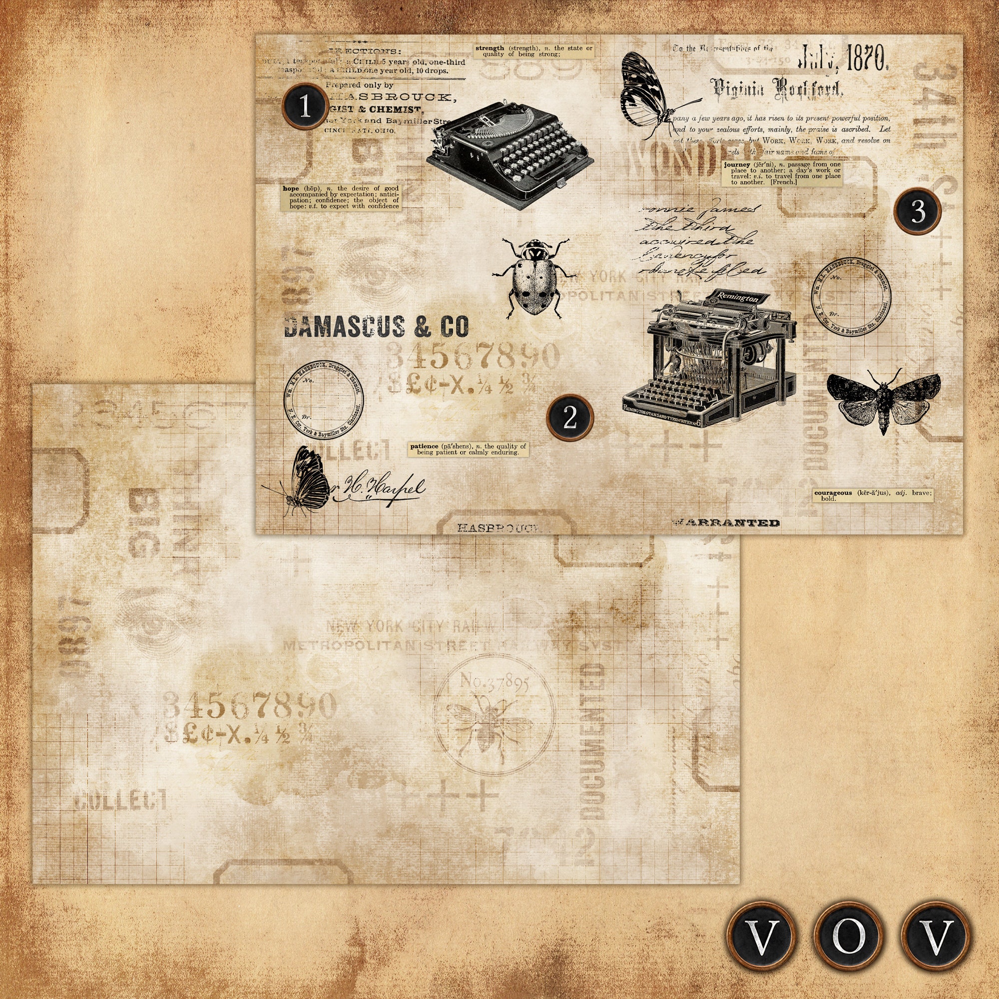 Vintage Grunge Junk Journal Pages, Junk Journaling, Junk Journal, Pages ...