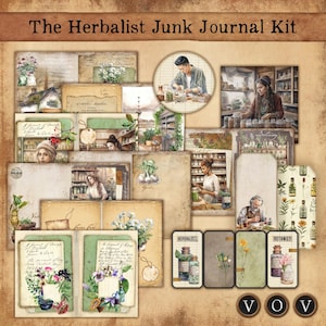 Le kit de journal indésirable pour herboriste.
