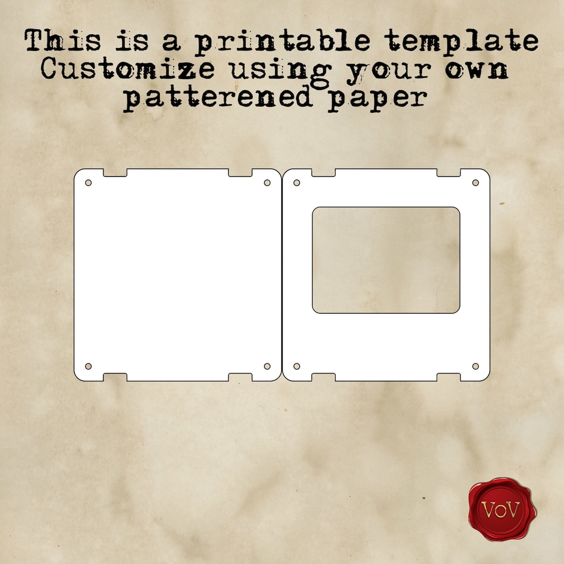 Printable Specimen Slide Template for Junk Journals. Etsy