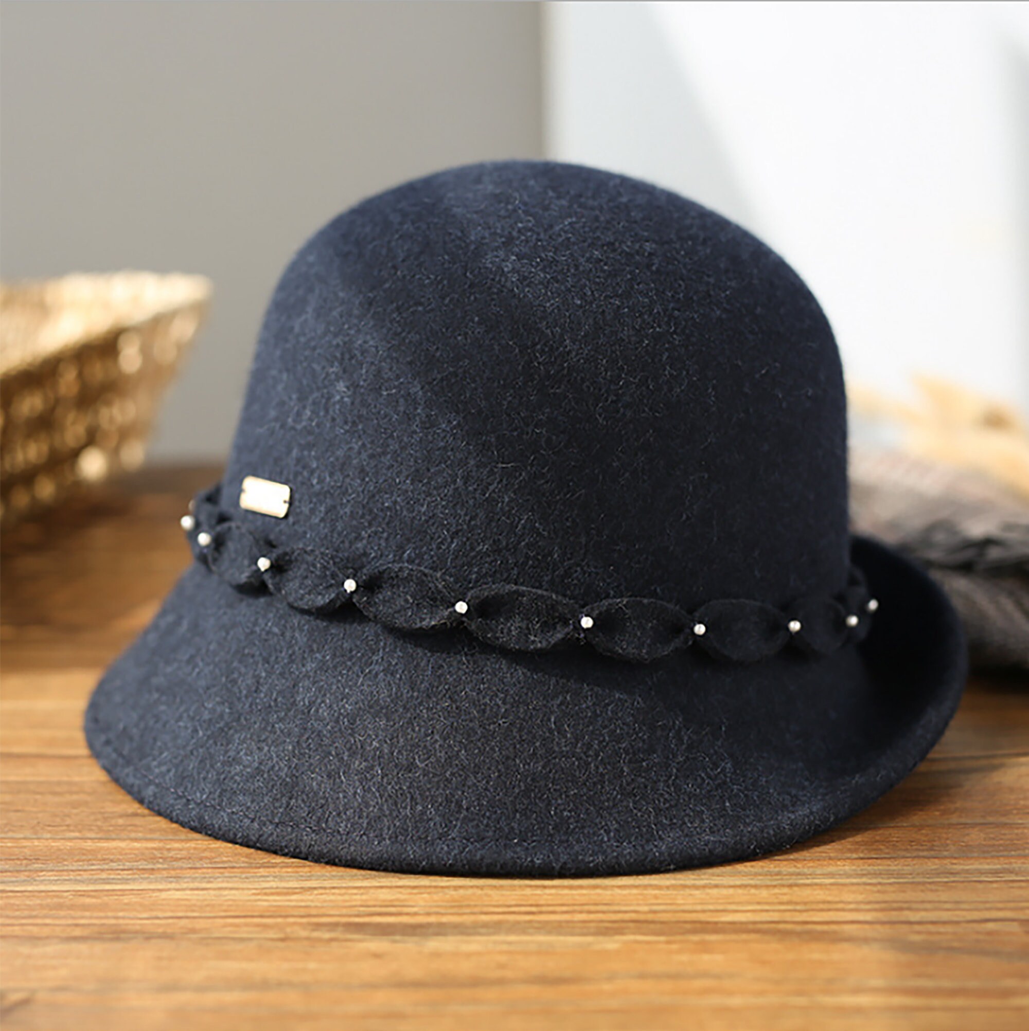 Fashion wool bucket hat Etsy