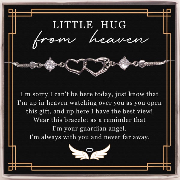 Little Hug From Heaven Gift, Christmas Gift. Gift From Heaven, Keepsake Grief Gift From Heaven Sympathy Condolence Gift. Jewelry Gift