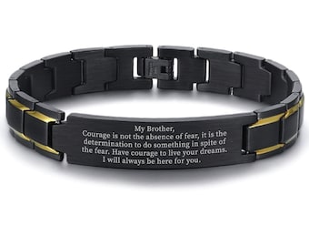 Pulseira para irmão. Presente para irmão. Presentes para irmão. Presente da irmã para irmão. Aniversário do irmão. Presente de Natal para irmão. Presente personalizado.
