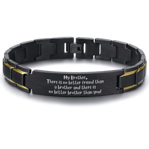 Brother Bracelet. Brother Gift. Gifts for Brother. Brother Gift from Sister. Brother Birthday. Brother Christmas gift. Personalized Gift