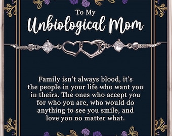 Unbiological Mom Gifts. Mother in Law Gift. Bonus Mom Bracelet. Second Mom, Stepmom Gift, Other Mother,  Bracelet for Mom. Mothers day Gifts