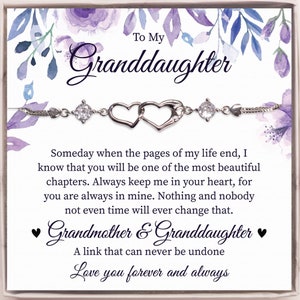 Granddaughter Gift, Granddaughter Bracelet, You&#39;re always in mine. Granddaughter Birthday Graduation Christmas Jewelry from Grandma and NaNa