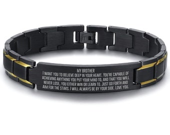 Pulseira para irmão. Presente para irmão. Presentes para irmão. Presente da irmã para irmão. Aniversário do irmão. Presente de Natal para irmão. Presente personalizado.