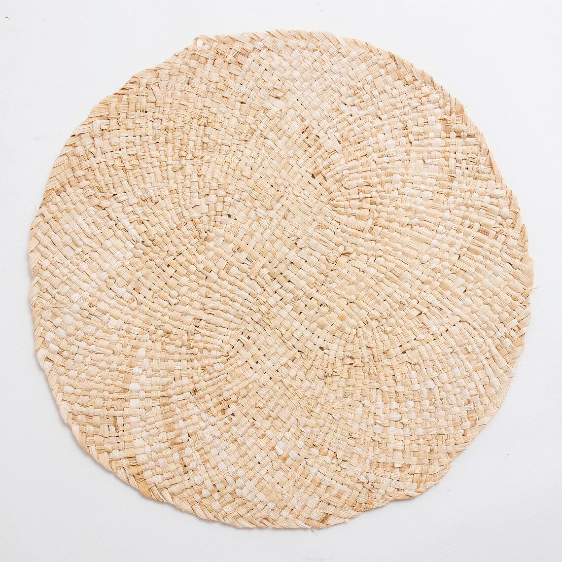 15inch Natural Corn Husk Placemat Round Braided Handmade Etsy
