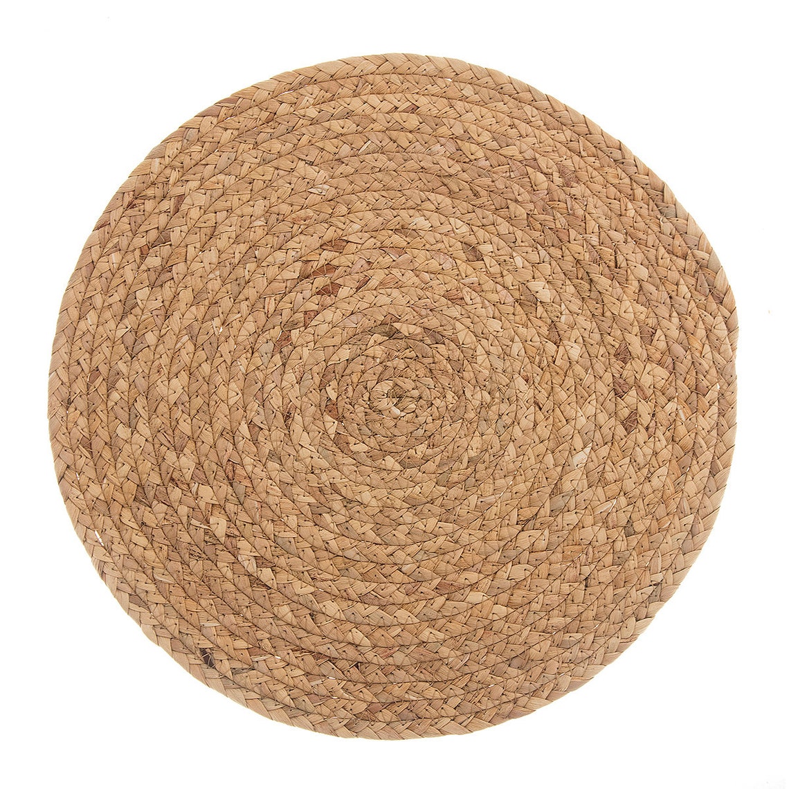 Handmade Placemat Natural Corn Husk Braided Round Table Mat Etsy