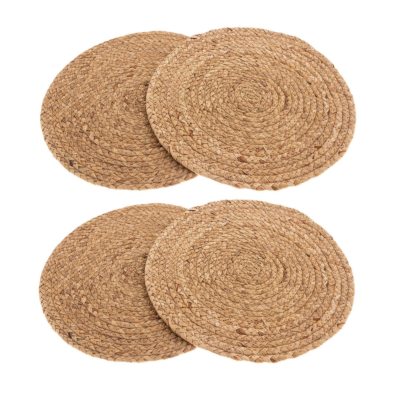 Handmade Placemat Natural Corn Husk Braided Round Table Mat Etsy