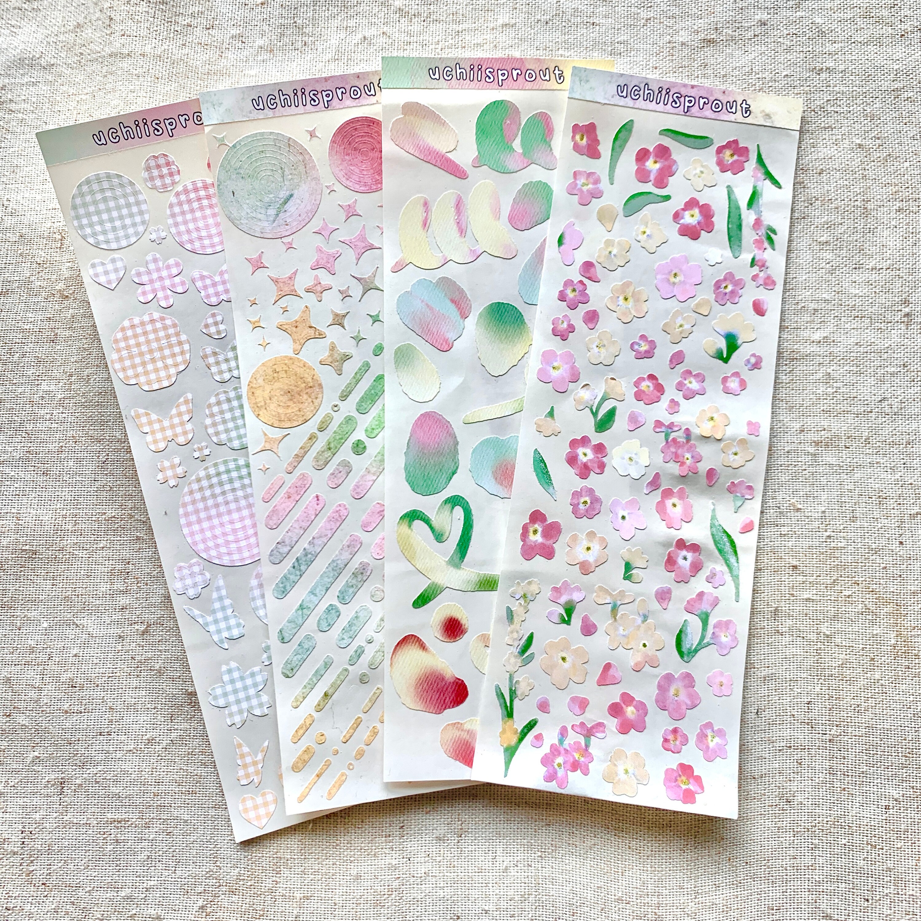 Collab Sheet Uchiisprout Collab Limited Edition Bundle | Kawaii Deco Sticker Sheet ...