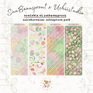 UchiiSprout Collab Limited Edition Bundle | Kawaii Deco Sticker Sheet Bullet Journal Polco Korean image 2