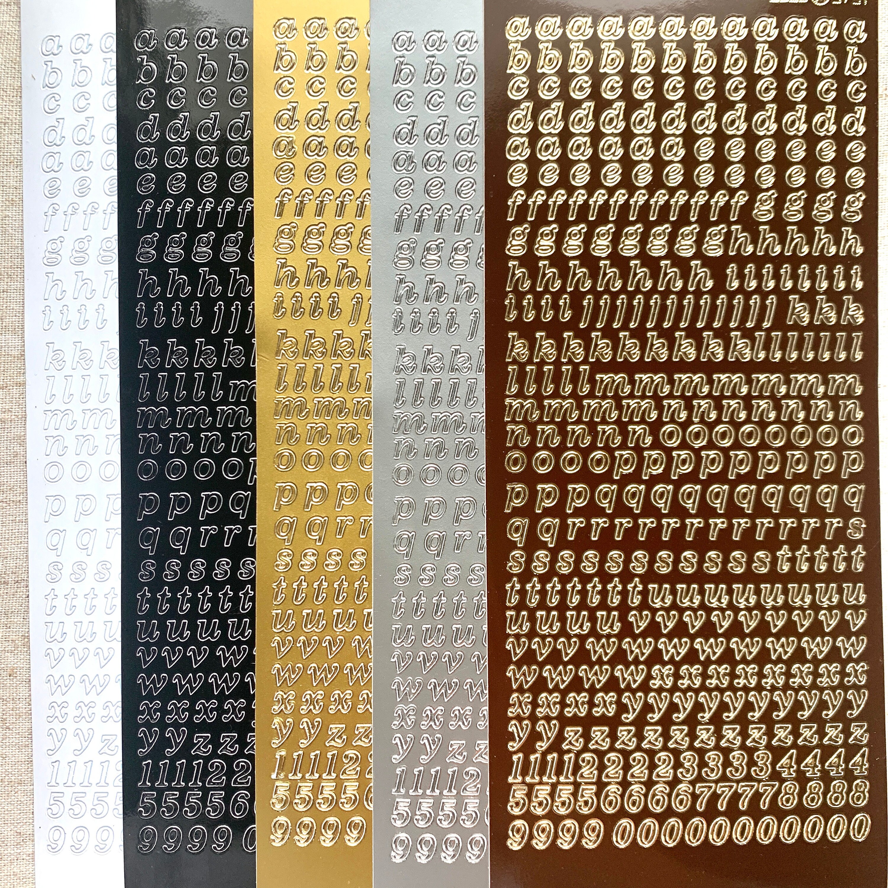 Cursive 6mm Deco Alphabet Script Letter Sticker Sheet Colorful Decoration,  Polco, Journaling, Korean Stickers, Deco, Toploader 