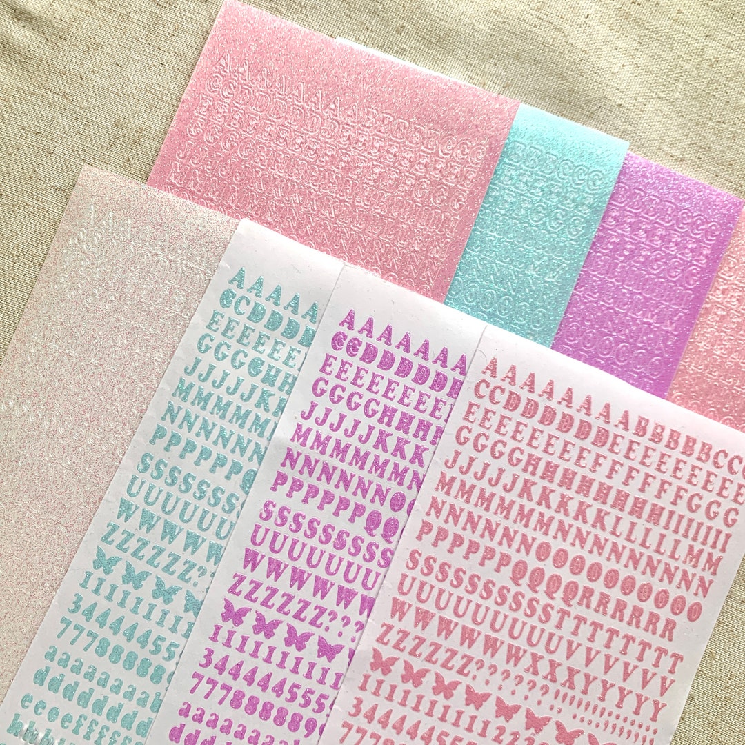 Classic 6mm Alphabet: Glitter Jelly | Bullet Journal, Polco Deco, Cute ...
