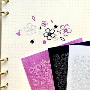 Sakura Kirschblüten Blumen Sticker Sheet | Dekoration, Polco, Bullet Journaling, Planer, Resin, Journal | JJ Sticker