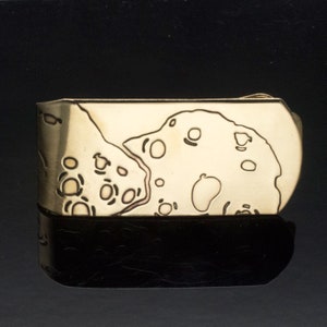 Asteroid Brass Money Clip