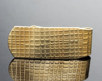 Coarse Woven design Brass Money Clip