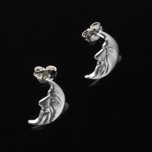 Man on the Moon Crescent earrings