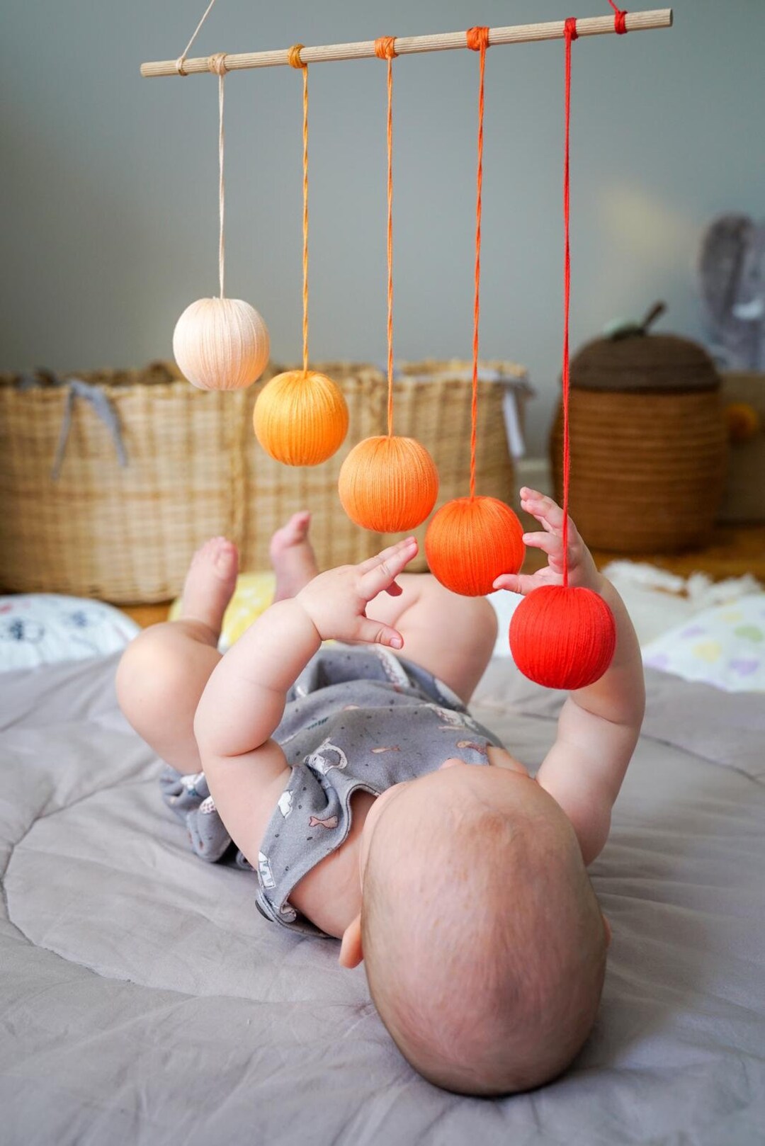 Montessori Gobbi Mobile Infant Mobile Essential Baby Mobile Etsy