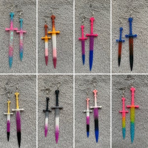 PREORDER Pride Sword Earrings