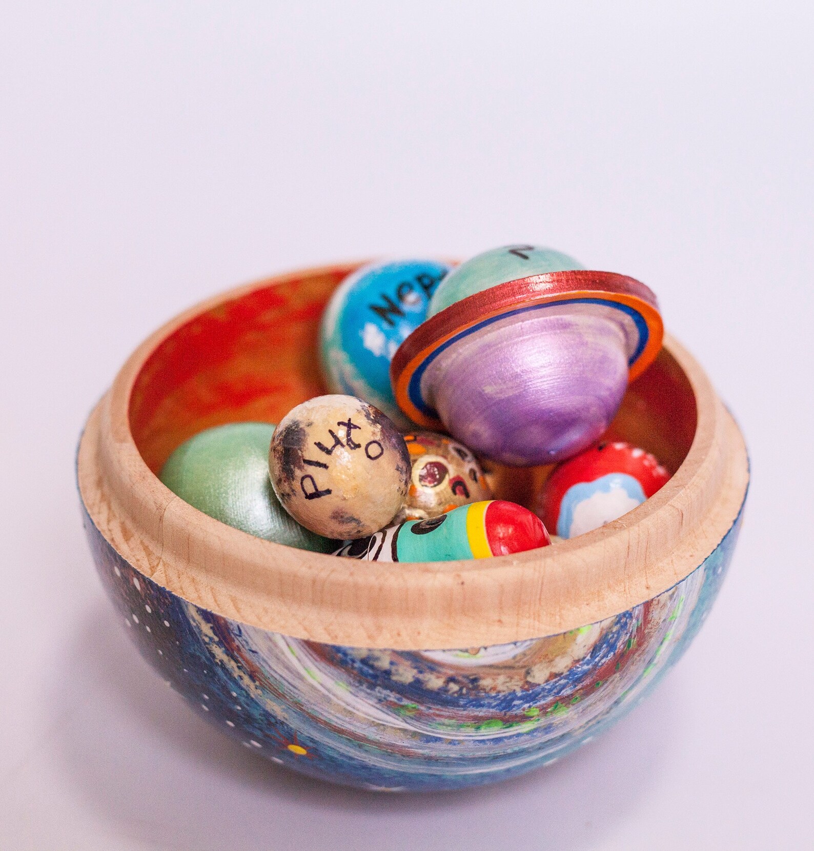 SOLAR SYSTEM Wooden Toy Space Kit Astronaut Doll Rocket Etsy