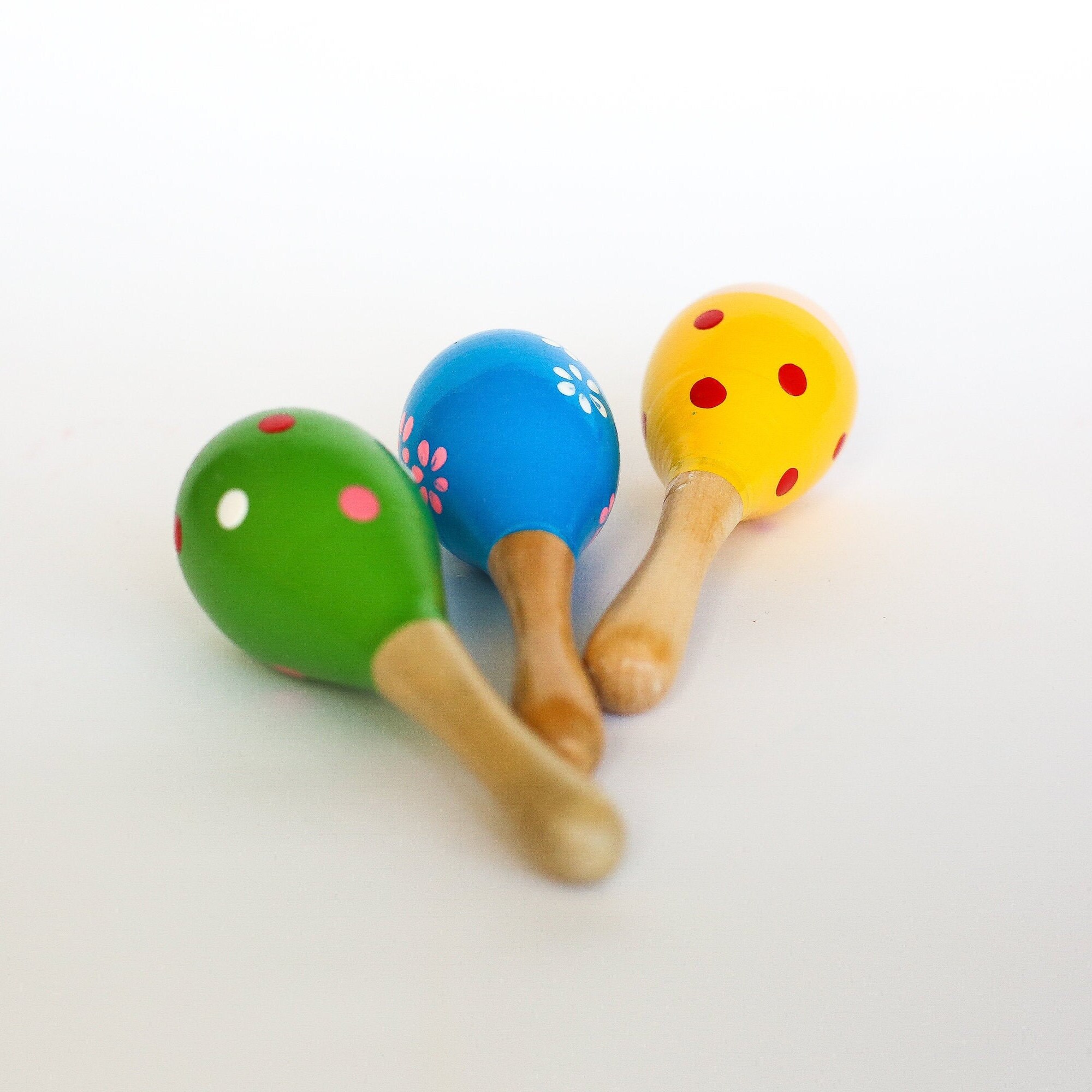 Maracas del bebé Maracas de madera bebé sonajero juguetes Etsy