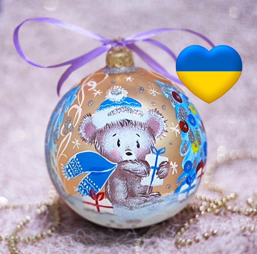 Baby Boy Christmas Gift Personalized Ornaments Teddy Bear Etsy