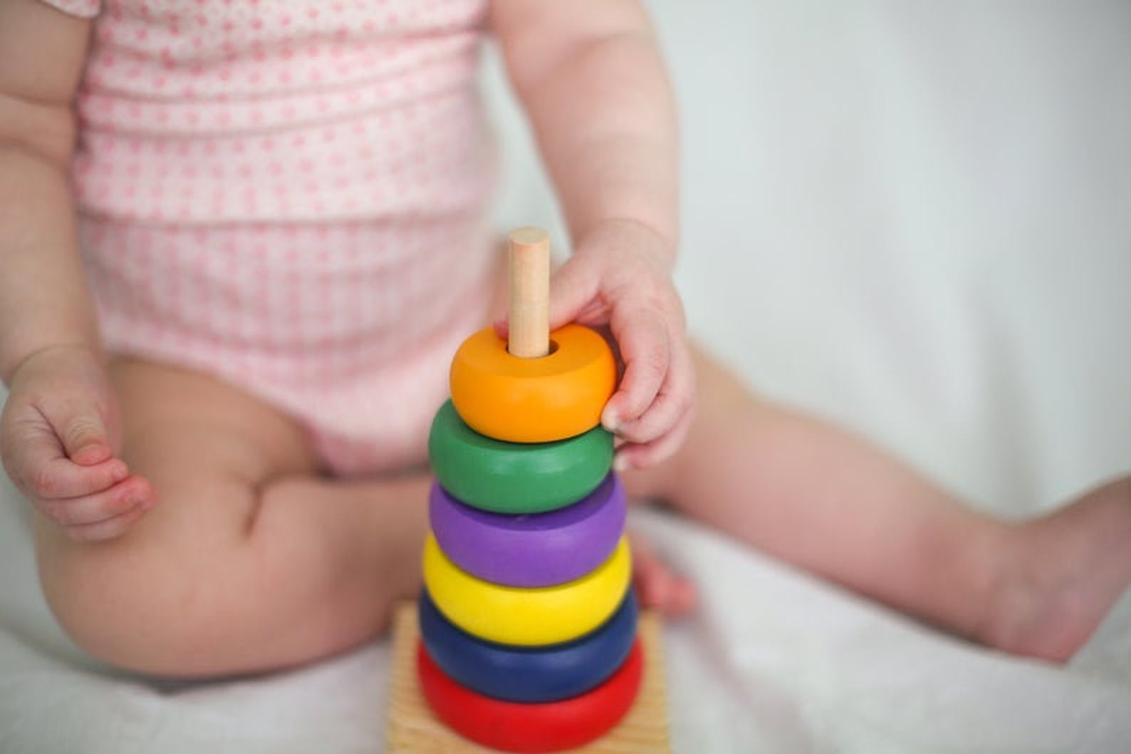Set of 3 Montessori Toys for Babies Wooden Ring Stacker Baby Etsy