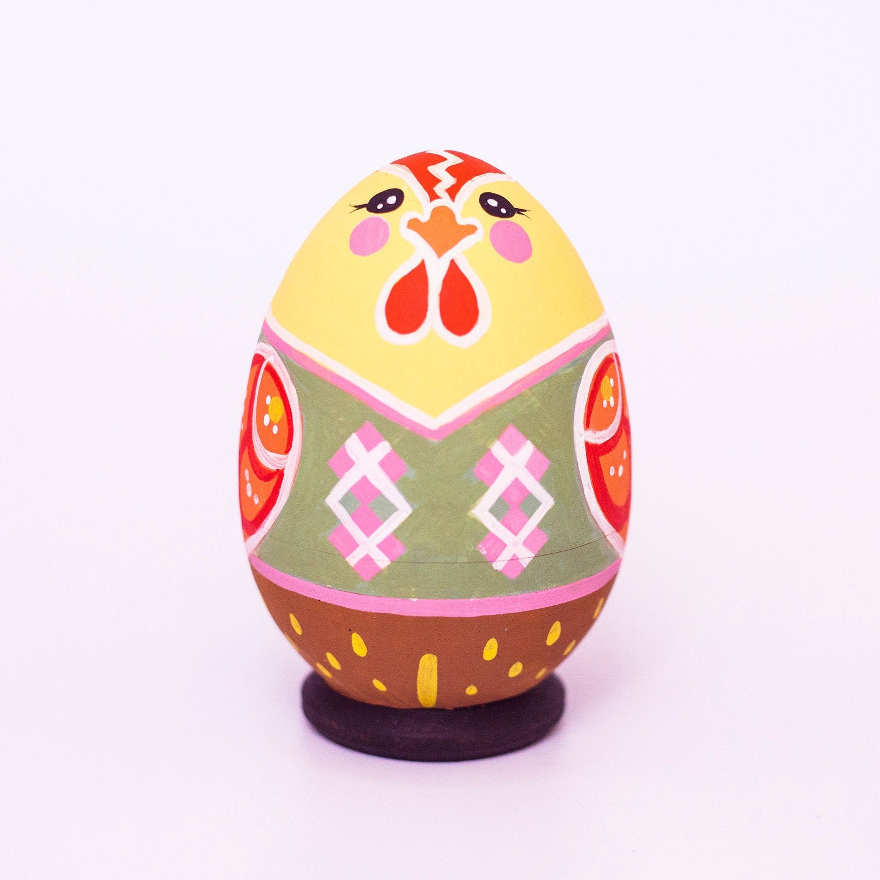 Easter Nesting Doll for Kids Chicken With Egg Easter Etsy