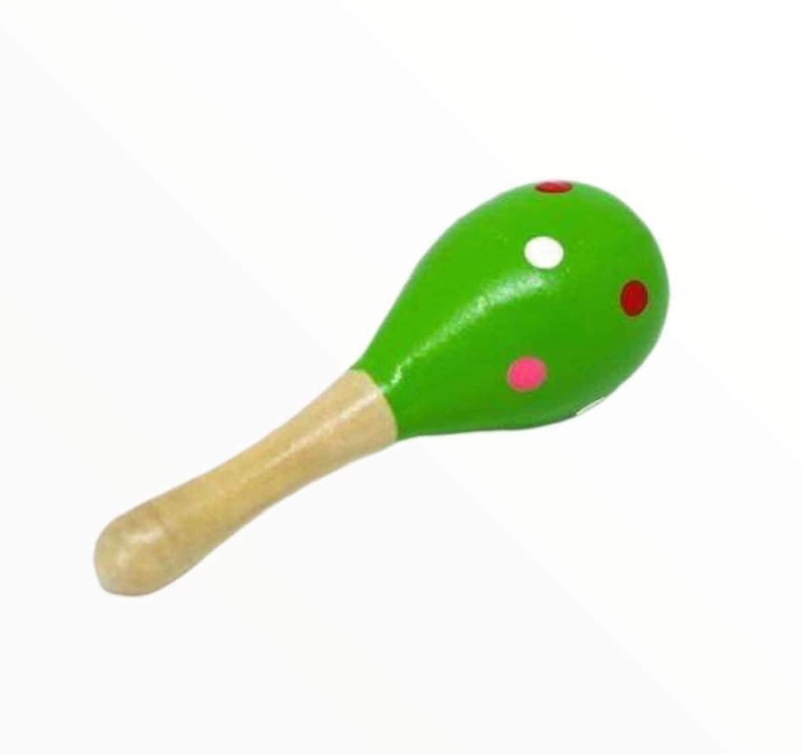 Baby Maracas Wood Maracas Baby Rattle Children Toys Baby Etsy