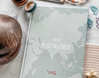 CUPCAKES & KISSES® Reisetagebuch zum selberschreiben - für alle Länder - interaktiv zum ausfüllen - mit spannenden Aufgaben I Hardcover