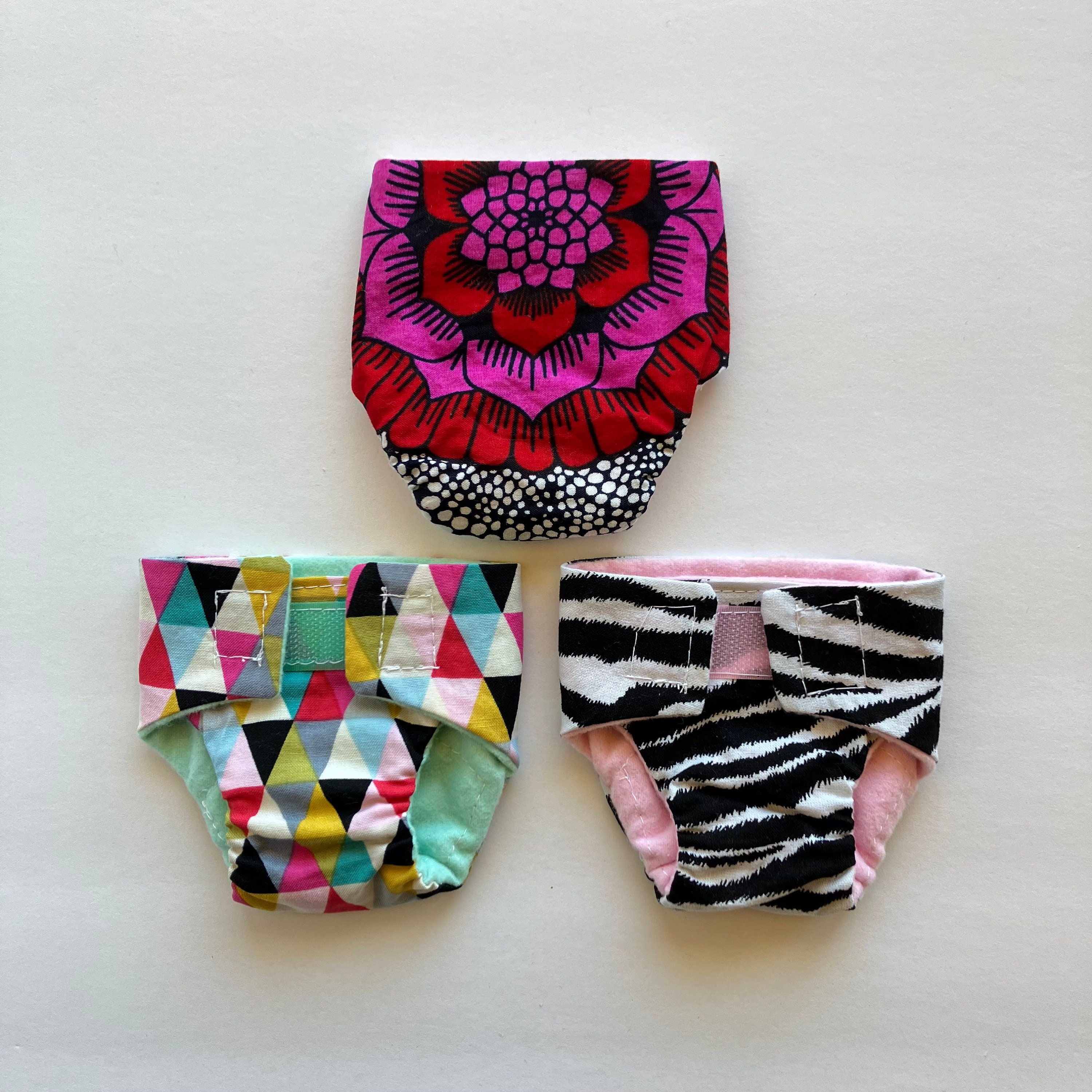 Baby Alive Cloth Diapers Set of Three Reusable Doll Diapers Etsy