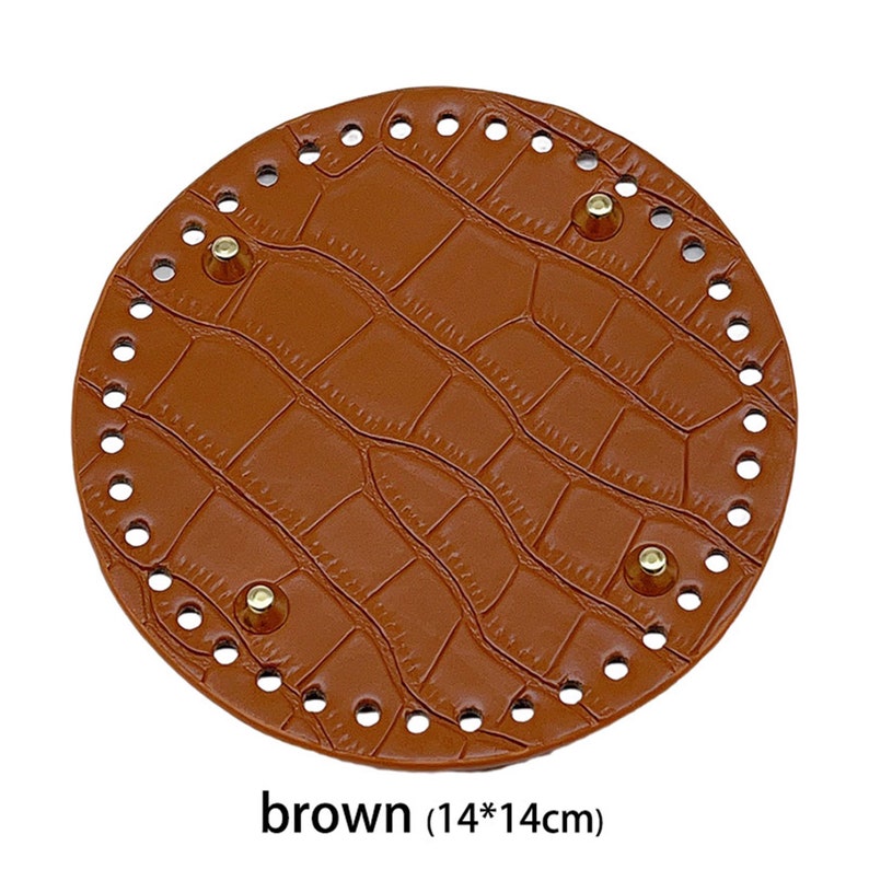 PU Leather Bag Bottom Shaper Crochet Bag Bottom Round /long Etsy