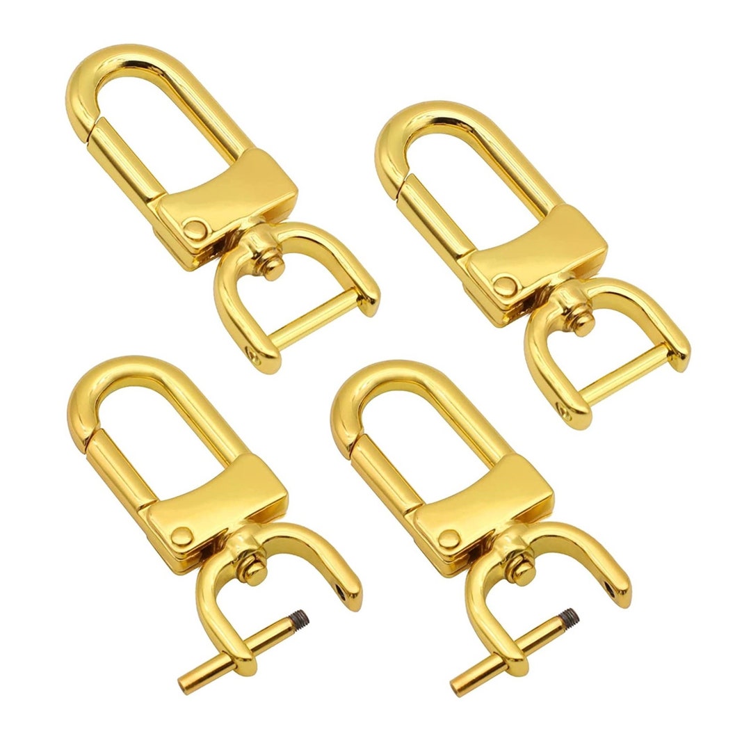 2pcs Detachable Snap Hook Swivel Clasp With Screw Bar Bag Etsy